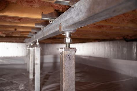 foundation supports under house use metal brackets|Crawl Space Support Jacks Can Save Your Home.